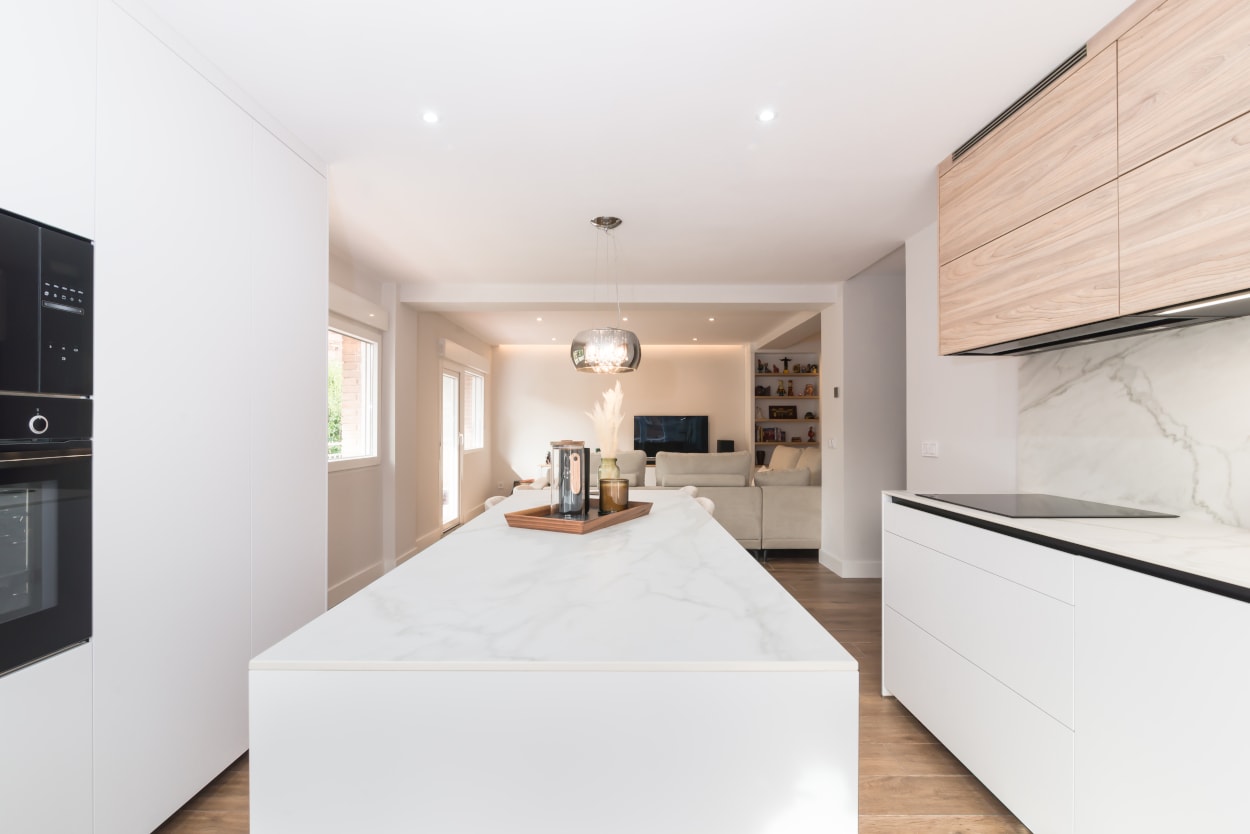 Cocina Santos en paralelo con isla