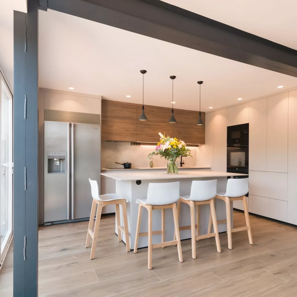 Cocina abierta salón