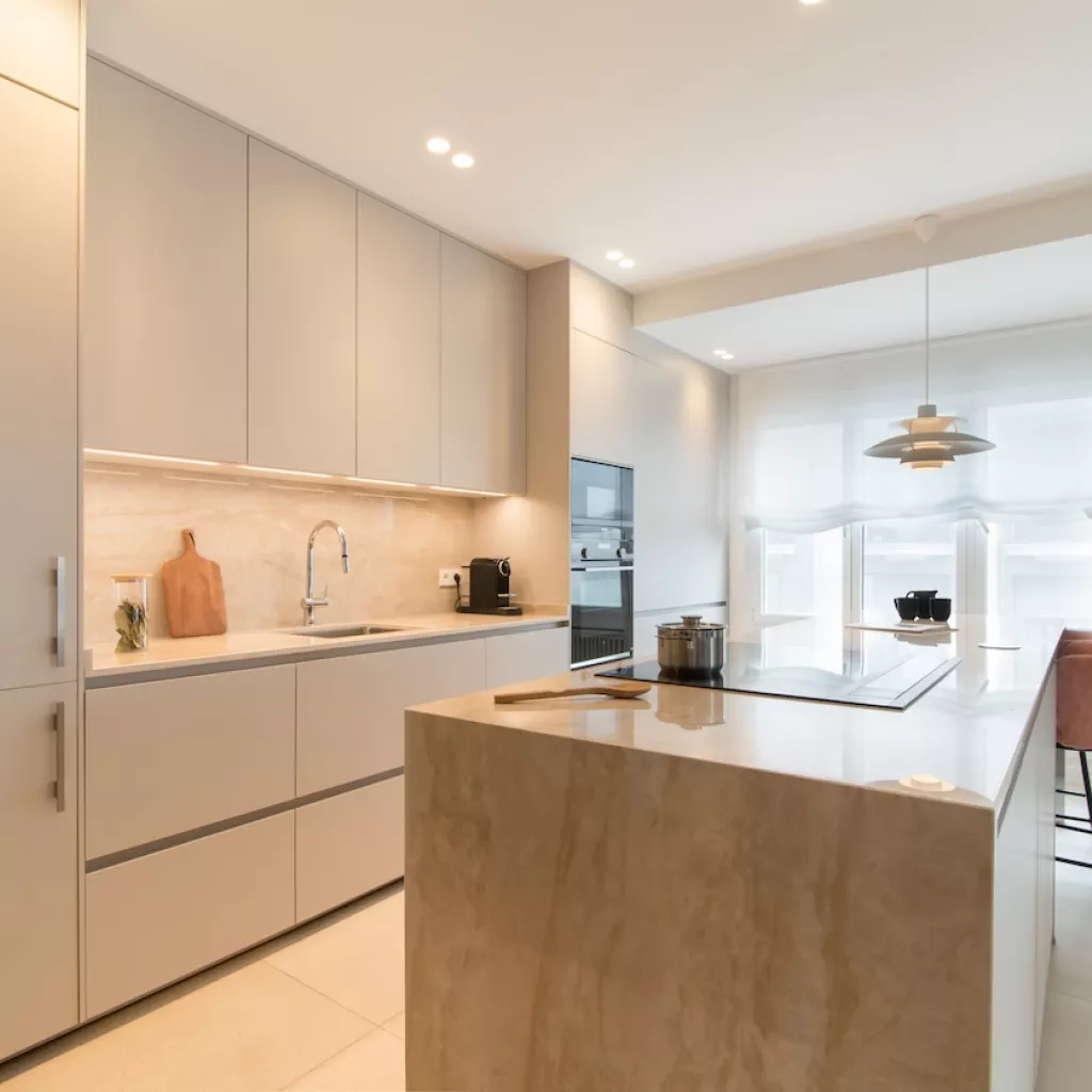 Cocina Santos Cashmere con isla