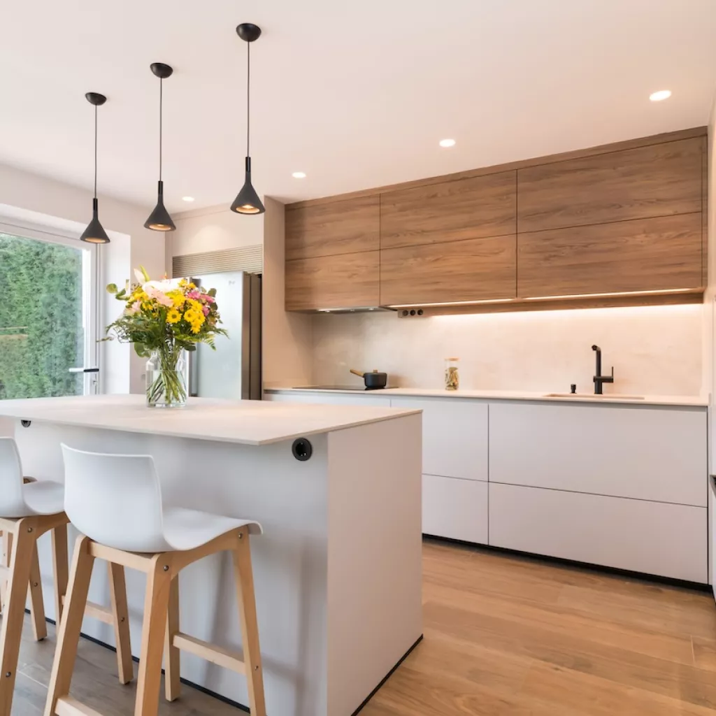 isla central cocina cashmere