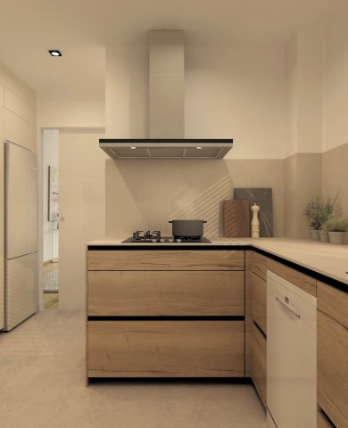 Cocina dos frentes