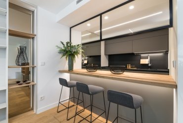 Cocinas Santos pensadas para abrirse al resto de vivienda