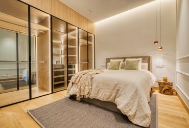 dormitorio con vestidor integrado