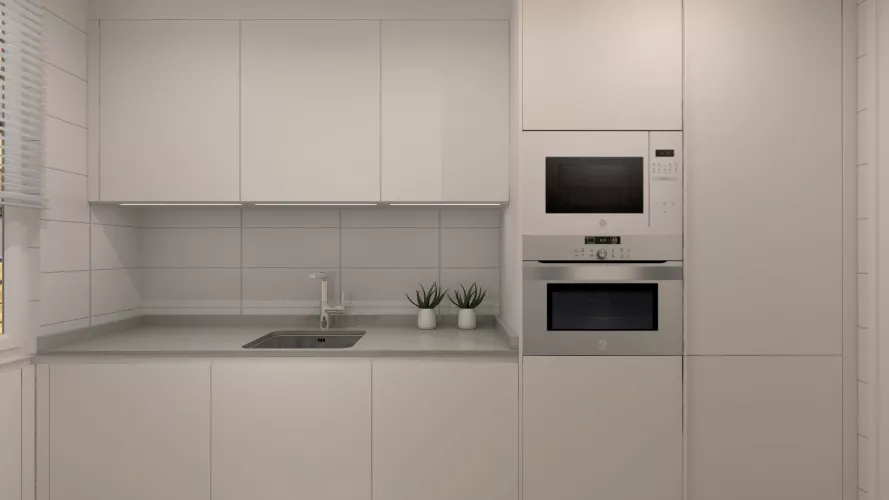 Cocinas blancas en Madrid