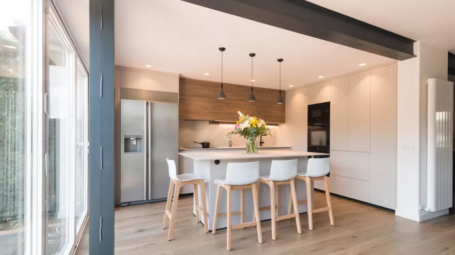 Cocina abierta salón