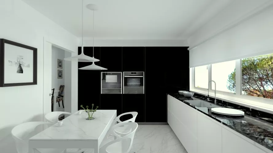 Blanco y negro, una combinación elegante y luminosa