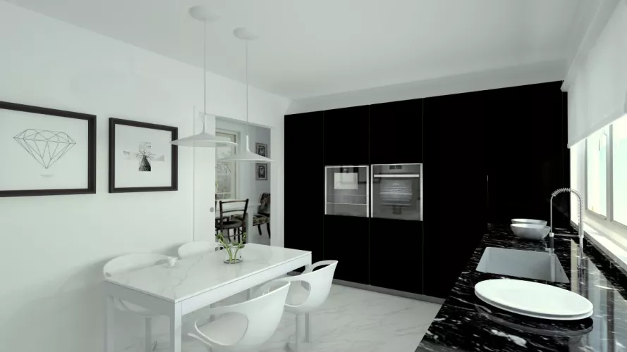 Blanco y negro, una combinación elegante y luminosa