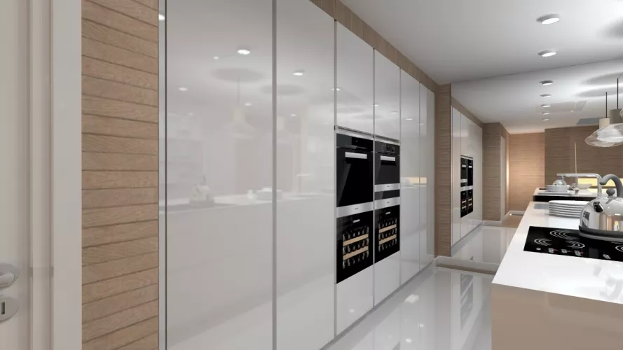 Modelo Line Laminado Blanco Brillo