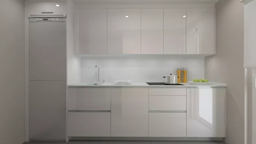 Madrid | Cocina Santos | Modelo Line L | Encimera Silestone