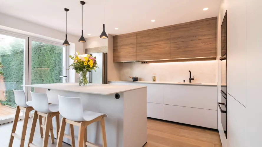 isla central cocina cashmere
