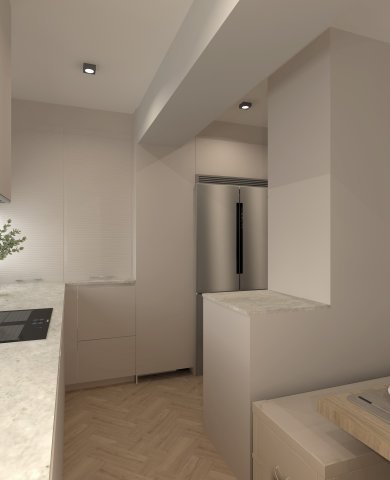 Cocina con encimera Dekton