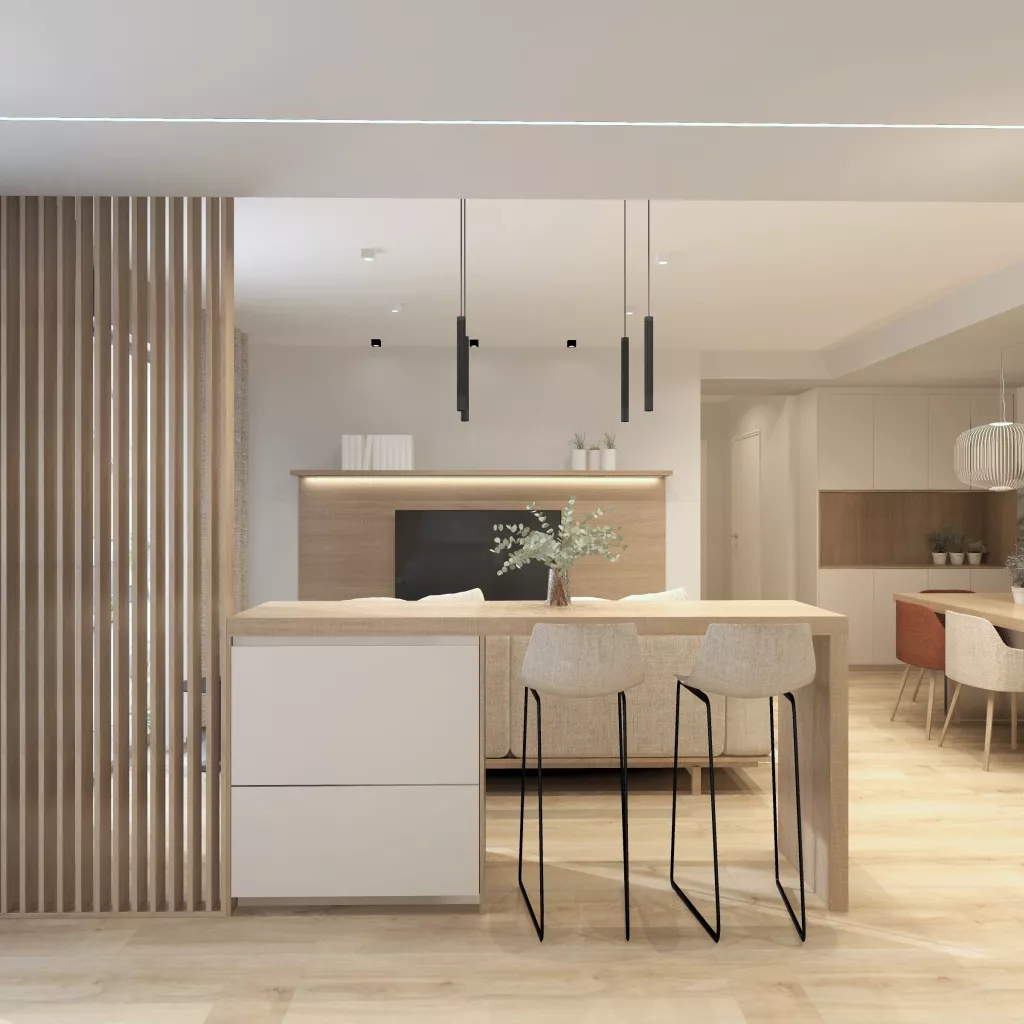 Cocina abierta en Madrid