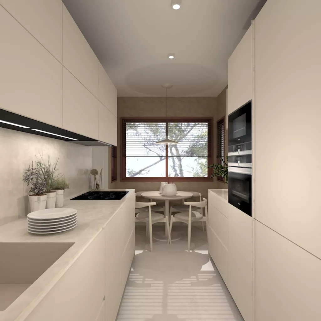cocina blanco perla